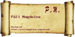 Páll Magdolna névjegykártya