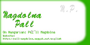 magdolna pall business card